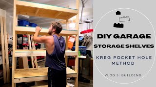 DIY Garage Storage Shelf: Kreg Jig