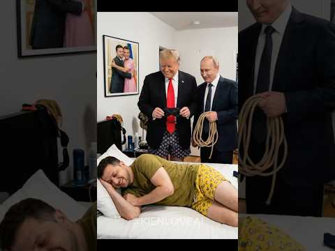 Video Zelensky's happy dream ? #funny #trump #putin #zelensky
