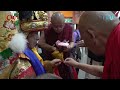གཞུང་བསྟེན་དགྲ་ལྷའི་གཙོ་བོ་གནས་ཆུང་ཆོས་རྒྱལ་ཆེན་པོ་དབྱར་གསོལ་སྤྱན་འདྲེན་ཞུས་པ།