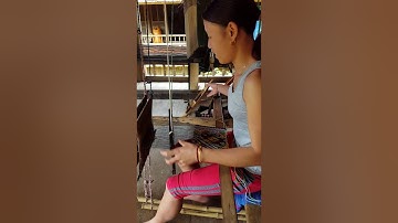 Dệt thổ cẩm của người dân tộc thái- kỳ sơn- nghệ an.