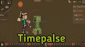 Minecraft Animation Timelapse in Prisma 3d
