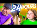 24 hours Locked in a BOX FORT Maze Overnight!! (Box Fort Series)