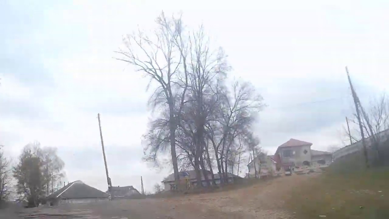 Road view. Ukraine. Hvizdets – Trofanivka. April 2019 Hvizdets ‘ – T