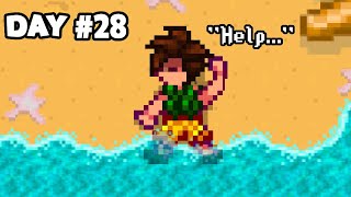 I Spent 30 Days On a Deserted Island In Stardew Valley.