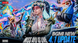 4.1 UPDATE IS HERE BGMI - FROSTY FUNLAND! | MISS AYU IS LIVE | #bgmilive  #girlgamer #newupdatebgmi