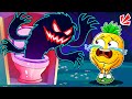 Monster in the toilet song   funny kids songs by yum yum canada kids songs