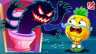 Monster In The Toilet Song 🚽😈 | Funny Kids Songs by YUM YUM Canada Kids Songs