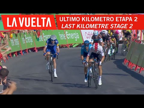 Vidéo: Vuelta a Espana 2018 : Elia Viviani bat Sagan pour remporter l'étape 10