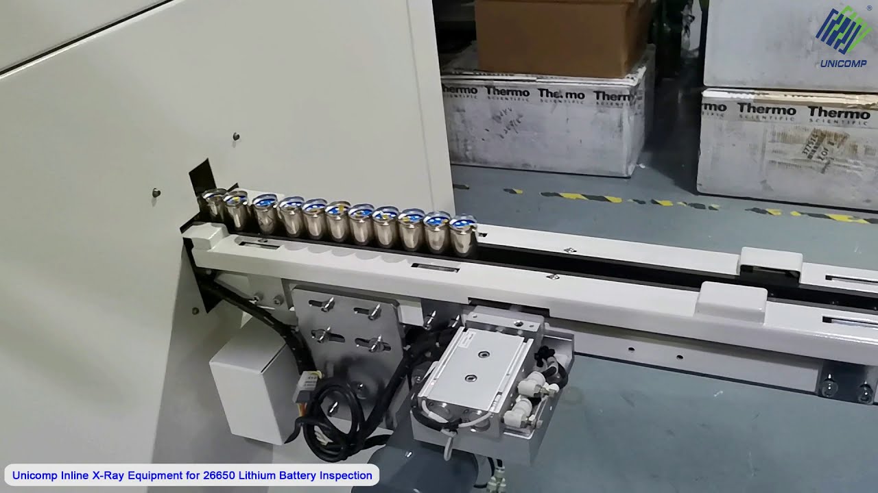 Unicomp Inline X-Ray Equipment for inspecting 26650 Lithium Batteries ...
