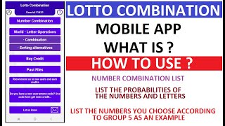 What is Lotto Combination App and How to use it ? screenshot 4