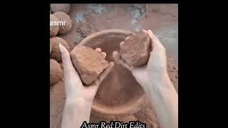 pure red sand Crumbling #redsand #reddirtasmr