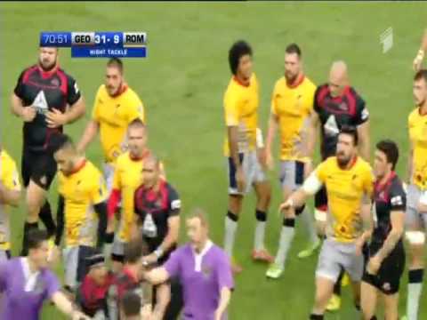 Rugby fight. საქართველო vs რუმინეთი. ჩხუბი
