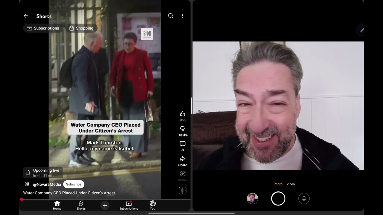 UK Water company CEO gets citizen arrested, on the street, first thing in the morning. Yay or Nay?