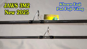 Cần Câu Ashino Jaws 3m2 Mẫu 2025 Khoen Fuji Pat Fuji Vàng