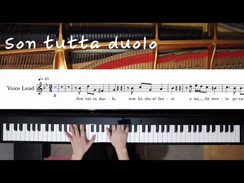 【ピアノ伴奏】Son tutta duolo / g-moll 《楽譜付き》