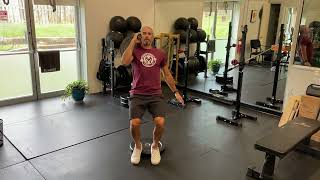 Landmine Heels Elevated Hack Squat