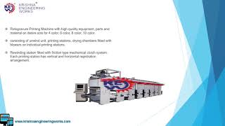 Rotogravure Printing Machine Manufacturer | Krishna Engineering Works