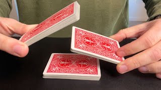 How to Do the EASIEST False Table Cut | Erdnase Cut Magic Tutorial