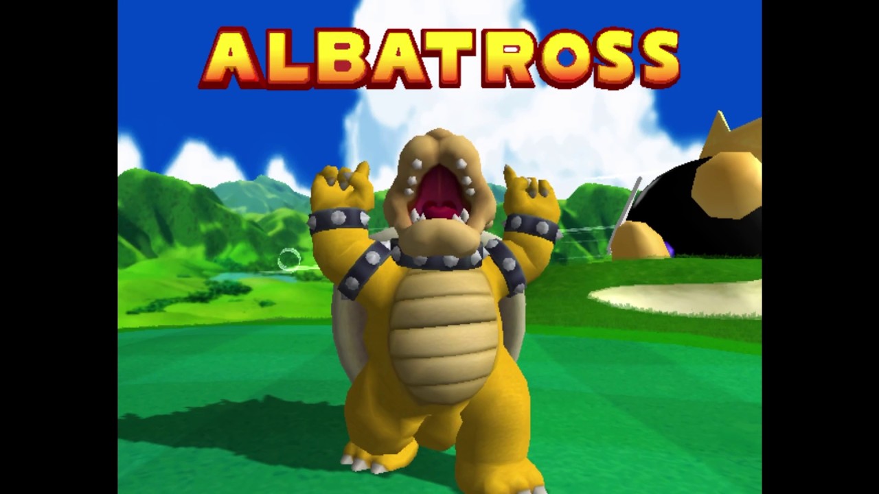 Mario Golf Toadstool Tour: Peach's Castle Grounds Stroke Play (-16/56) Star Bowser