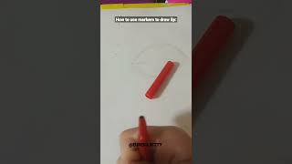how to use markers to draw lip#shorts#fyp#viral#art#drawing#artist#drawingtutorial