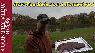 Relaxing Sunday, at least for me.   What I want to do, not what I have to do.  Homestead VLOG