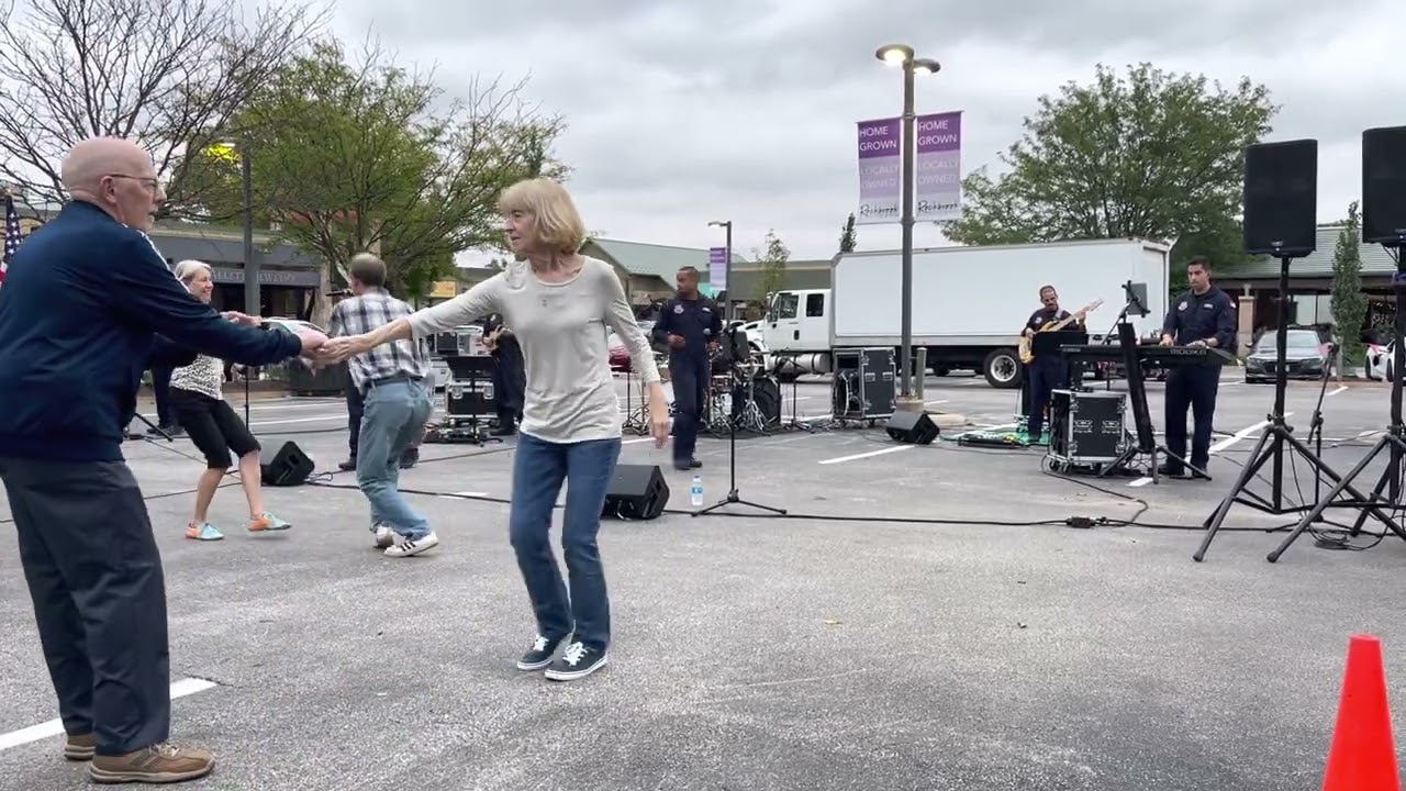 USAF band at a Rockbrook Village Friday evening concert.
