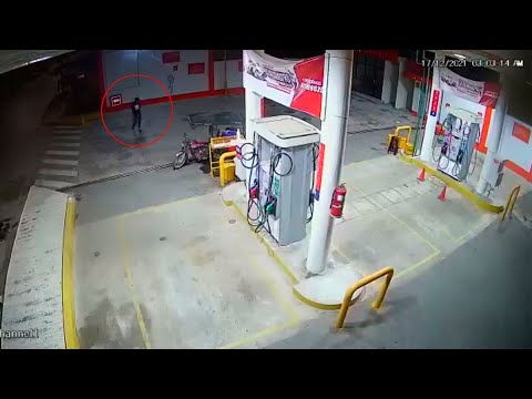 Delincuente intenta asaltar a trabajadora de grifo Ibañez en  Morales