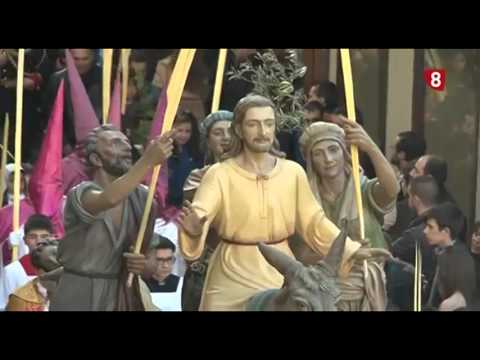 Procesión de la Real Cofradía de Jesús en su Entrada Triunfal en Jerusalén