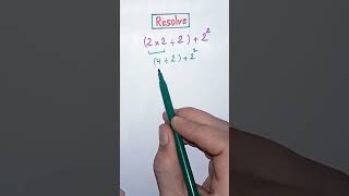 Resolve #maths #mathproblem #mathstricks