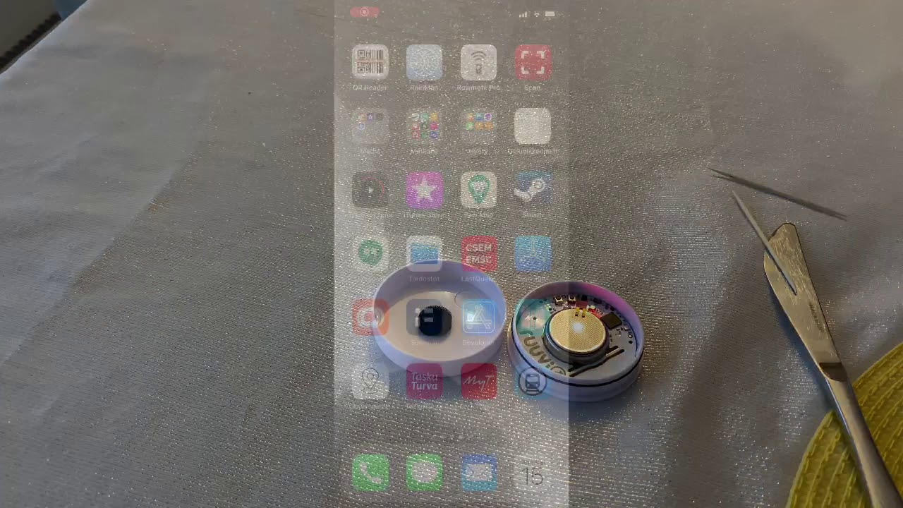 Ruuvi tag unboxing and update