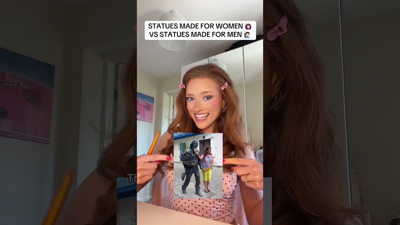 STATUES MADE FOR WOMEN 🙋🏻‍♀️ VS STATUES MADE FOR MEN 🙋🏻‍♂️ #fyp #statues #menvswomen  #feminist