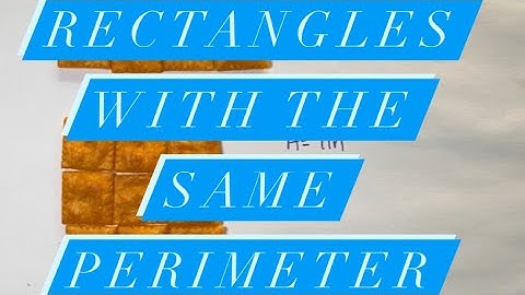 Finding Rectangles with the Same Perimeter and Different Areas
