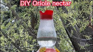 How To Make Super Easy Oriole Nectar Using Two Ingredients!