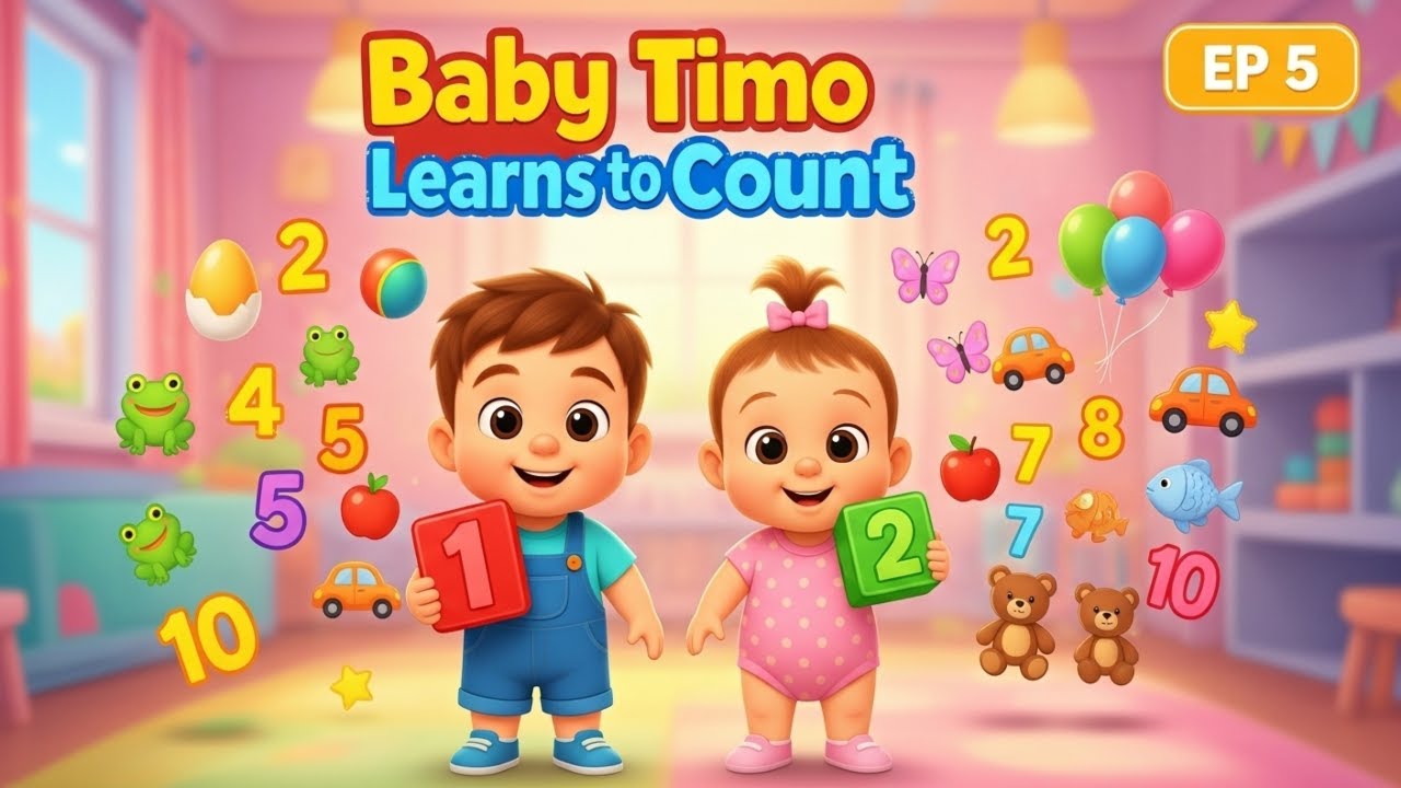Learn to Count 1 to 10 with Baby Timo | Fun Numbers Song for Kids | Episode 5