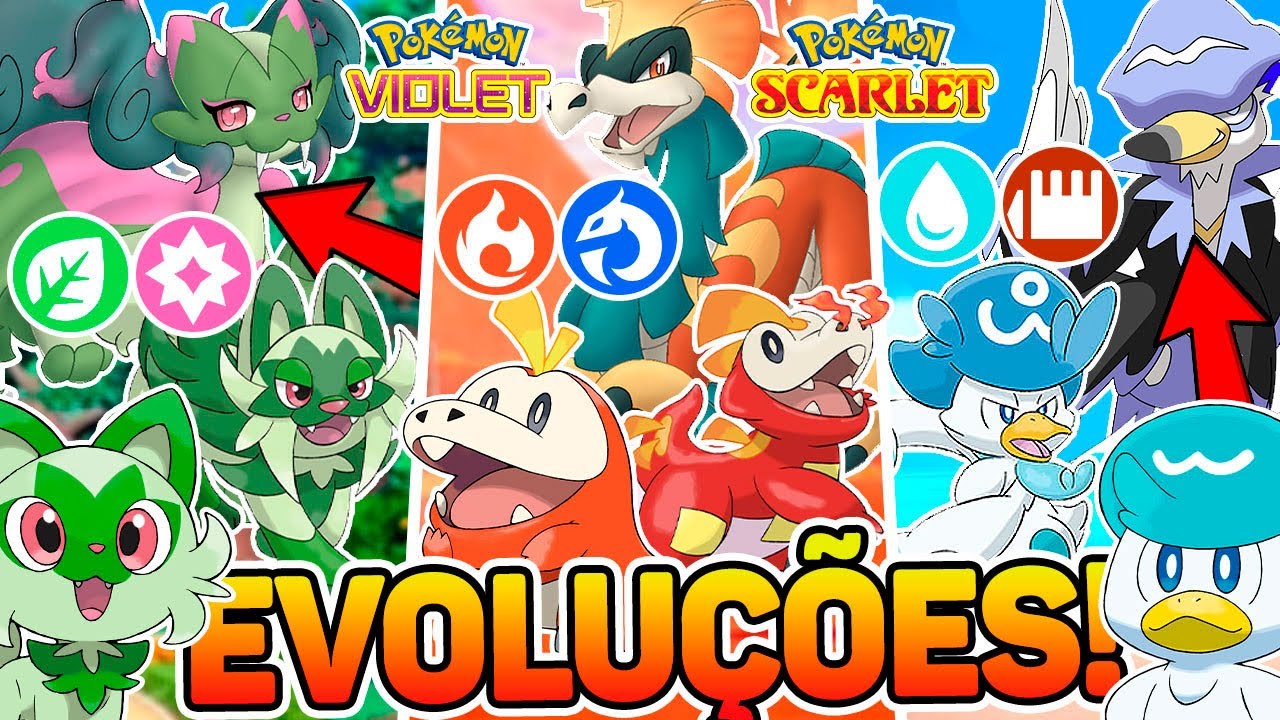 COMO SERIAM POKÉMON INICIAIS COM TIPOS DIFERENTES ?? 