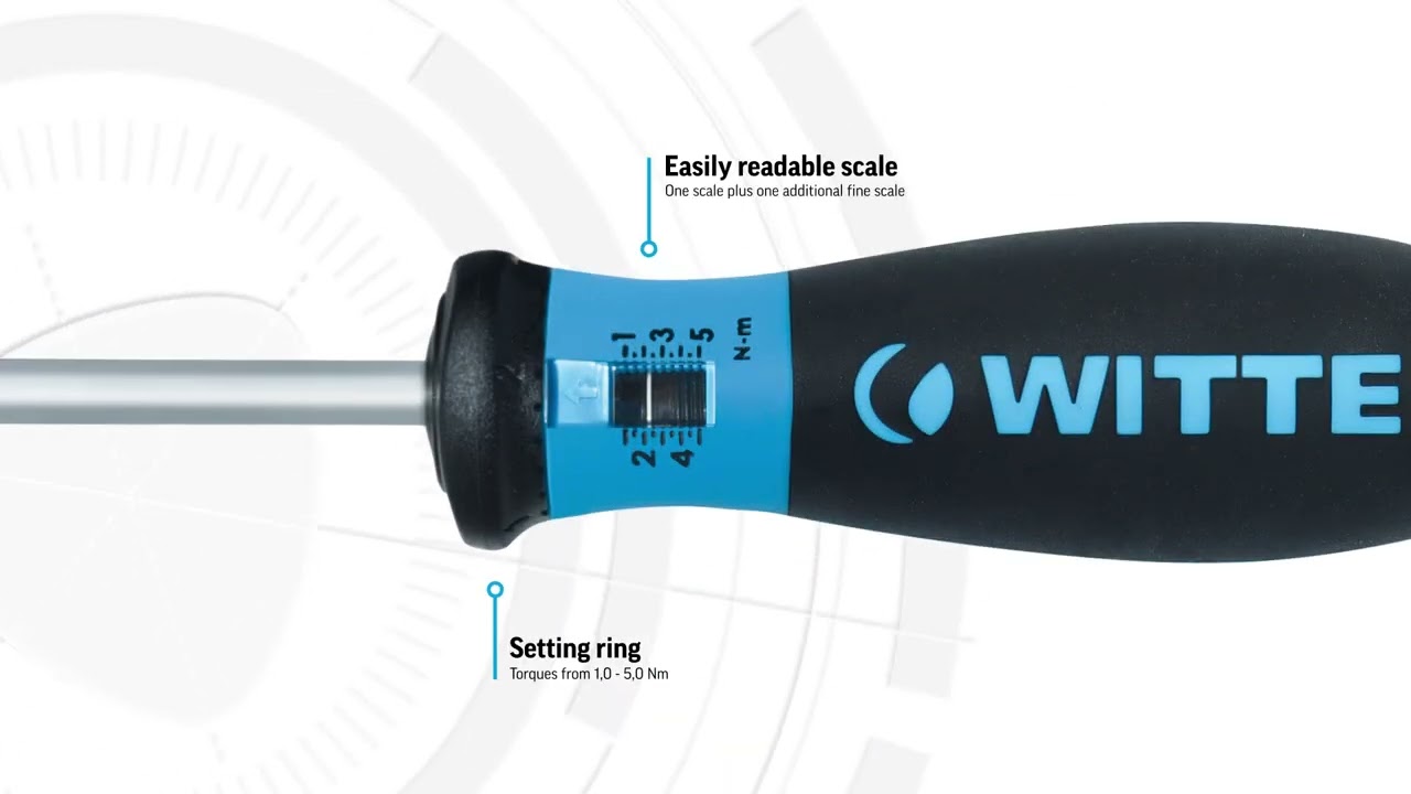 WITTE Tools PRO BITDRIVE Torque with bit holder 1/4" EN