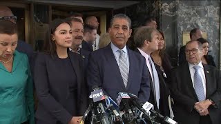 Protesters voice concerns as public officials give update on migrant crisis