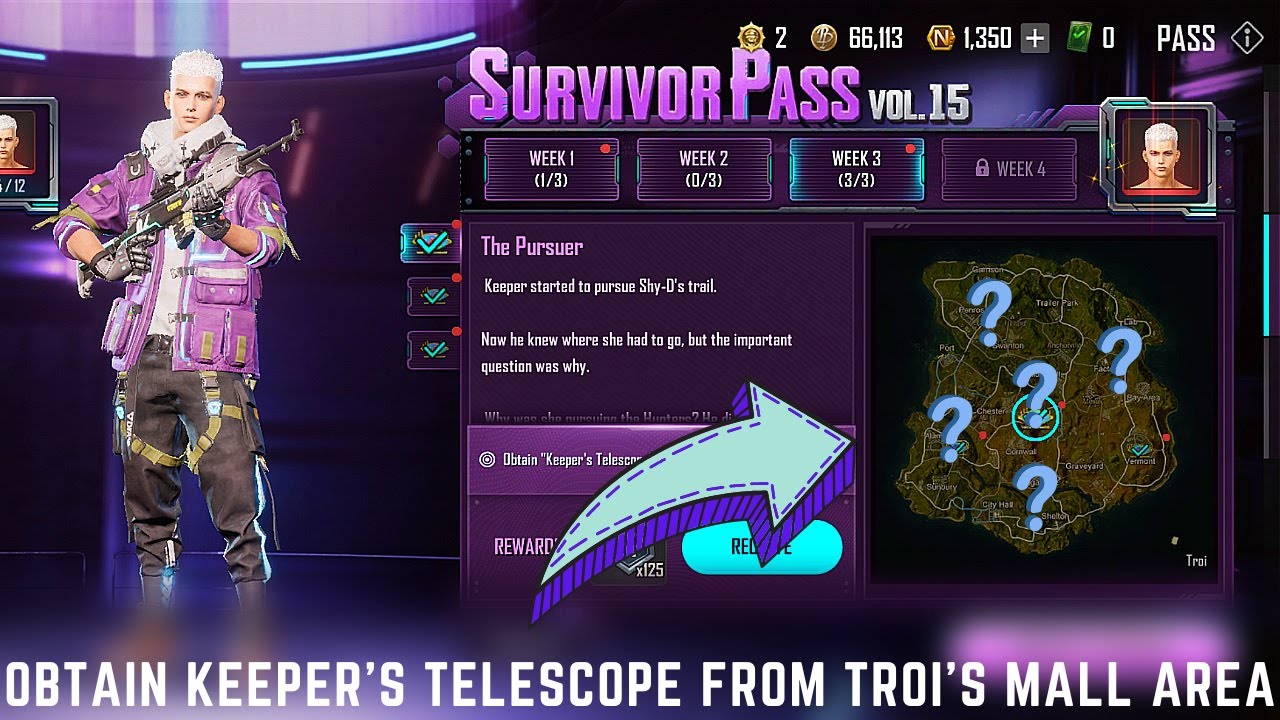 OBTAIN KEEPER'S TELESCOPE FROM TROI'S MALL AREA | NEW STATE MOBILE