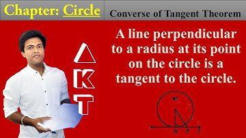 CIRCLE Chapter | Class X | Thoerems | Part 2 | Converse of Tangent Theorem