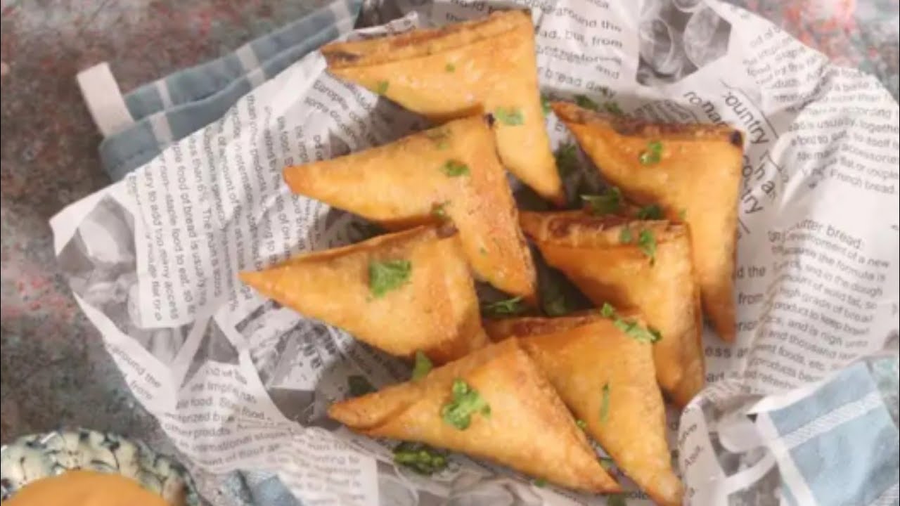 سمبوسة تشيز برغر خطيررره 😋✨ الشيف حصة