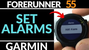 How to Set Alarms on Garmin Forerunner 55 - Alarm Demo & Snooze