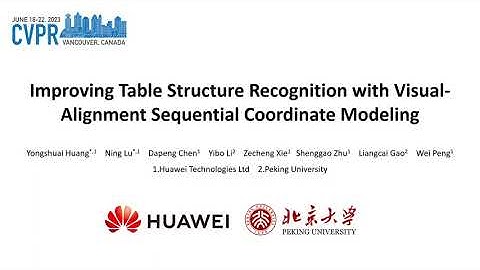 CVPR2023 table recognition