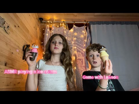 ASMR playing a ice cream game with Lawson ￼