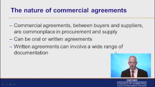 Negotiation and Contacting in Procurement and Supply