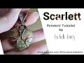 Wire wrap pendant 'Scarlett' tutorial by Kelly Jones.