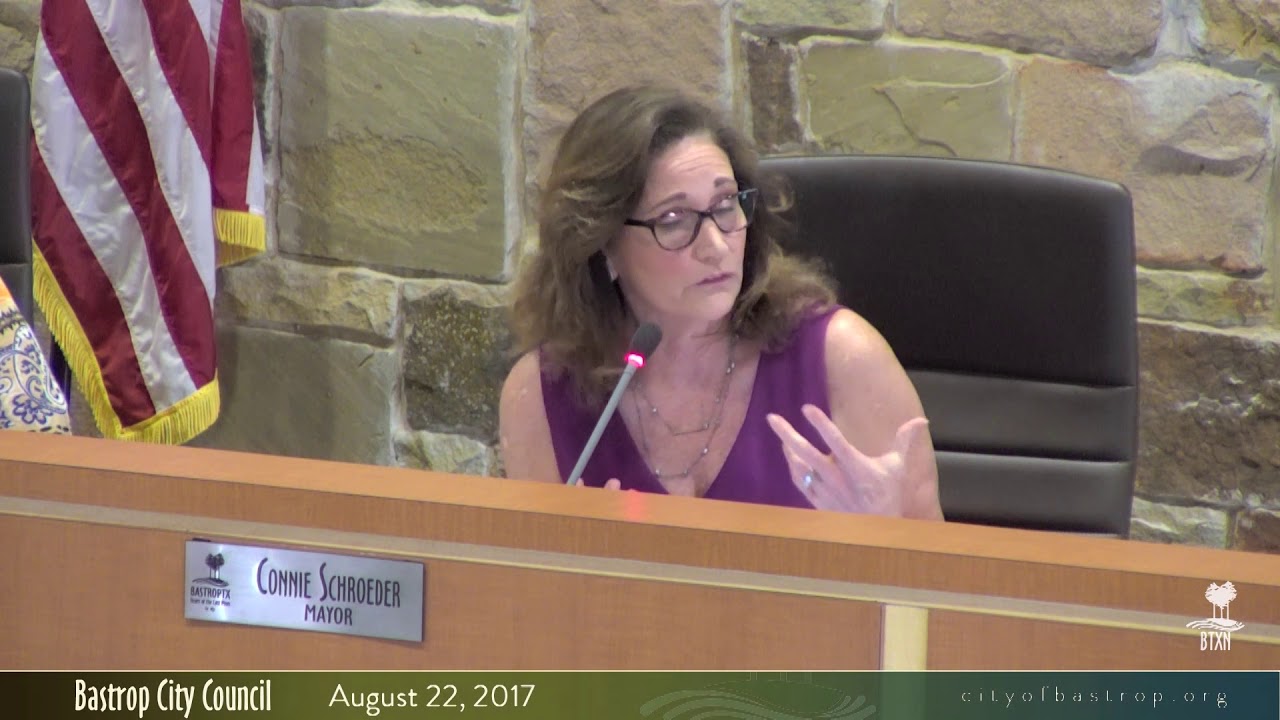 Bastrop City Council August 22, 2017 YouTube