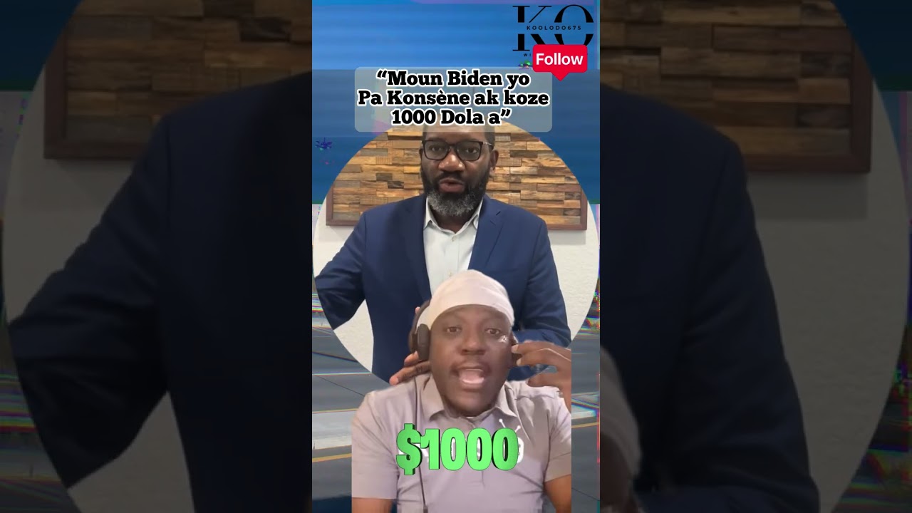 Moun Biden yo pa konsène ak koze 1000 Dola a k ap pale nan lari ya 