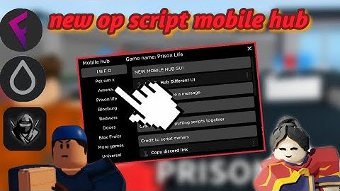 new op script mobile hub | work for fluxus•hydrogen•delta go to pin comment to try the script enjoy