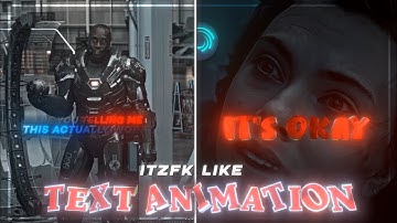 Ae Inspired @ItzFk001 Like Text In Alight Motion (+Preset)