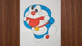 doraemon drawing easy colour. Doraemon drawing video step by step